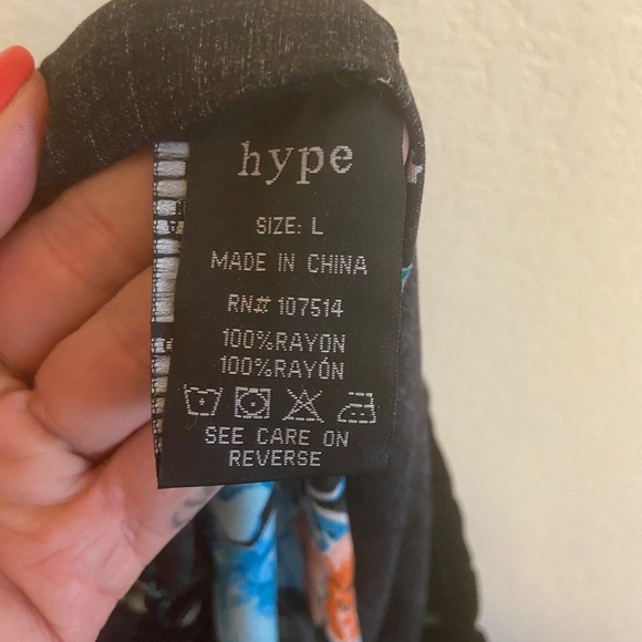 Hype Wide Leg Floral Pants - Picture 4 of 6